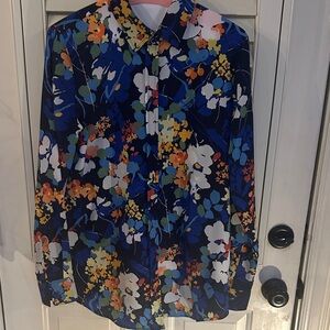 Banana Republic Multicolor Floral Button Down Shirt